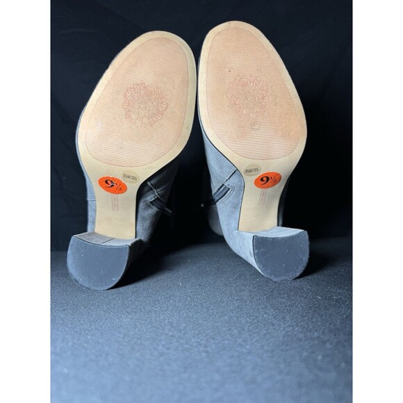 Vince Camuto Teisha Grey Suede Lace-Up Tall Boots Women’s 9.5 Block Heel - Picture 7 of 8